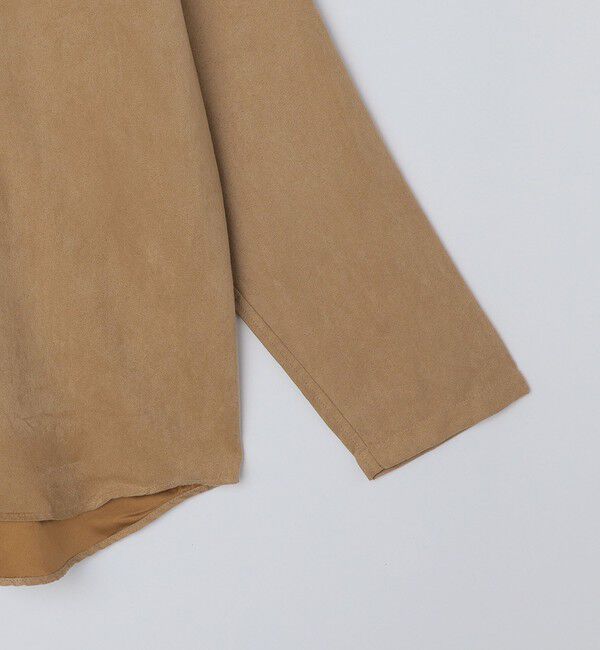 SHIPS「BENCH MARKING SHIRT: スキッパー ポリエステル フェイクスエード シャツ」|シャツ・ブラウス|