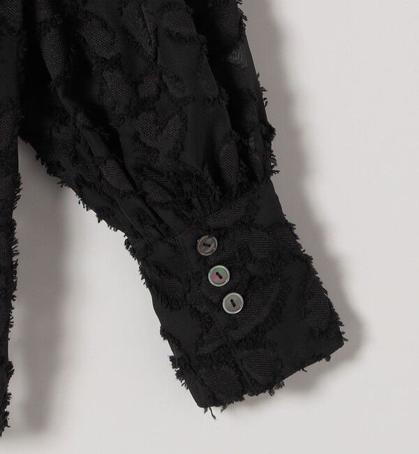 SHIPS any「SHIPS any:〈手洗い可能〉シアー フラワー ジャカード ボウタイ ブラウス」|シャツ・ブラウス|