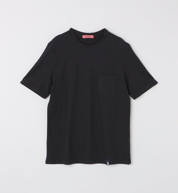SHIPS「DRUMOHR: コットン/リネン ガーメントダイ Tシャツ」|Tシャツ・カットソー|ブラック