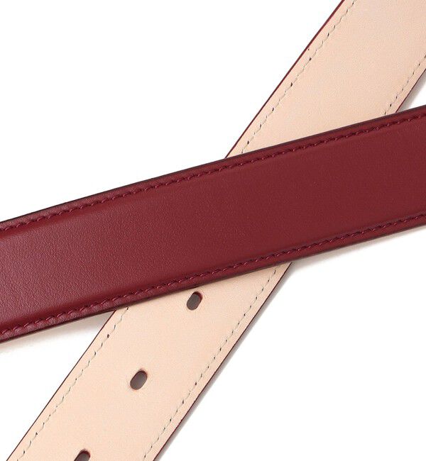 SHIPS for women「《追加予約》イタリアン レザー ゴールド バックル ベルト」|ベルト|