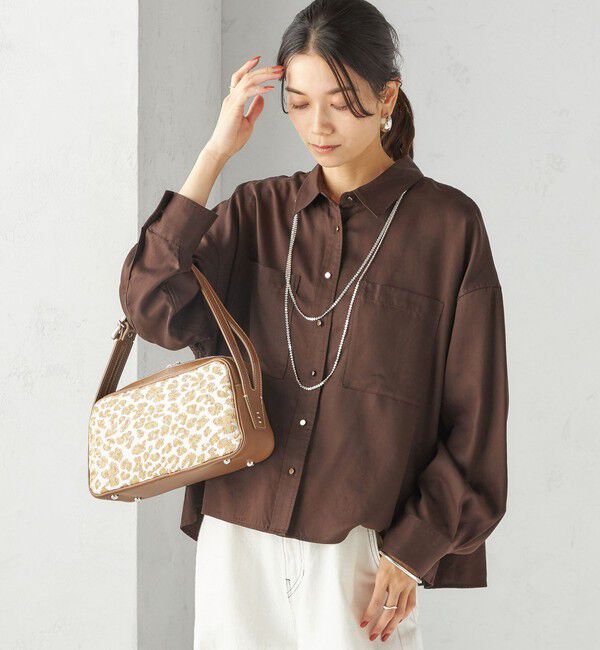 SHIPS for women「〈手洗い可能〉セルロース ツイル 羽織 シャツ」|シャツ・ブラウス|