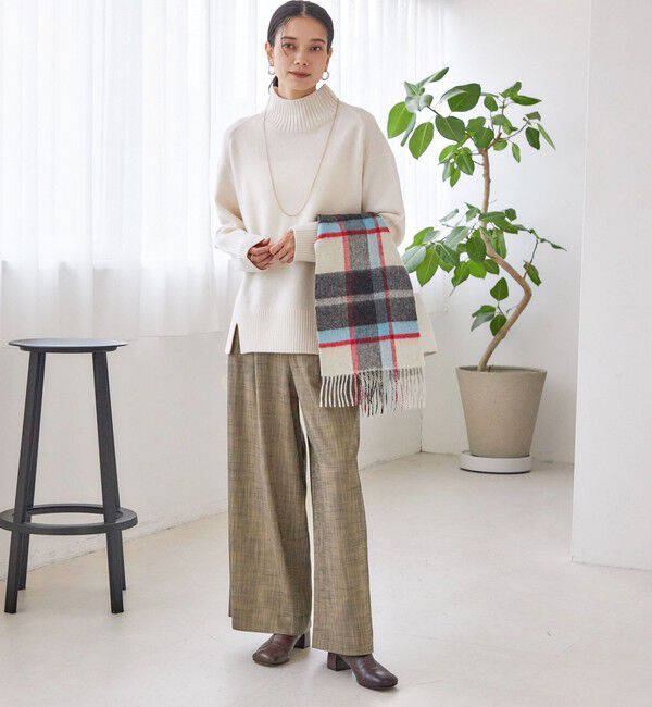 SHIPS for women「〈手洗い可能〉ウール カシミヤ ハイネック プルオーバー」|ニット・セーター|