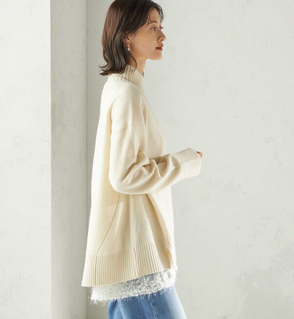 SHIPS for women「〈手洗い可能〉ウール カシミヤ ハイネック プルオーバー」|ニット・セーター|