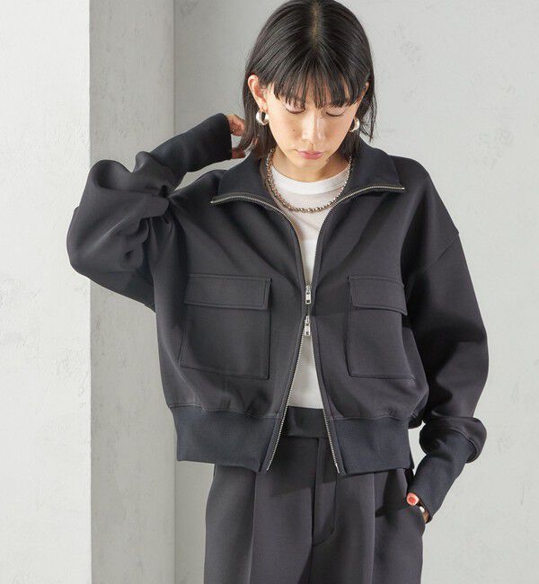 SHIPS for women「s.oyamadaコラボ:〈手洗い可能〉コットン エア ダンボール ブルゾン」|ブルゾン・スタジャン|