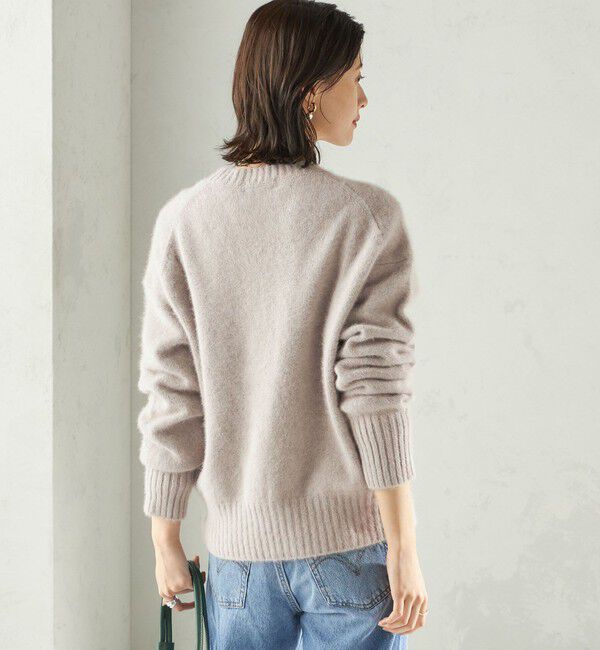 SHIPS for women「〈手洗い可能〉フォックス スパンコール クルーネック ニット」|ニット・セーター|