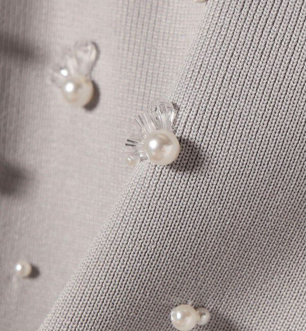 SHIPS any「SHIPS any:〈手洗い可能〉パールモチーフ ビジュー クルーネック ニット」|ニット・セーター|