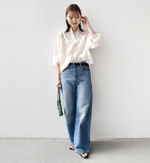 SHIPS for women「〈手洗い可能〉シアー タンブラー ポケット デザイン シャツ」|シャツ・ブラウス|