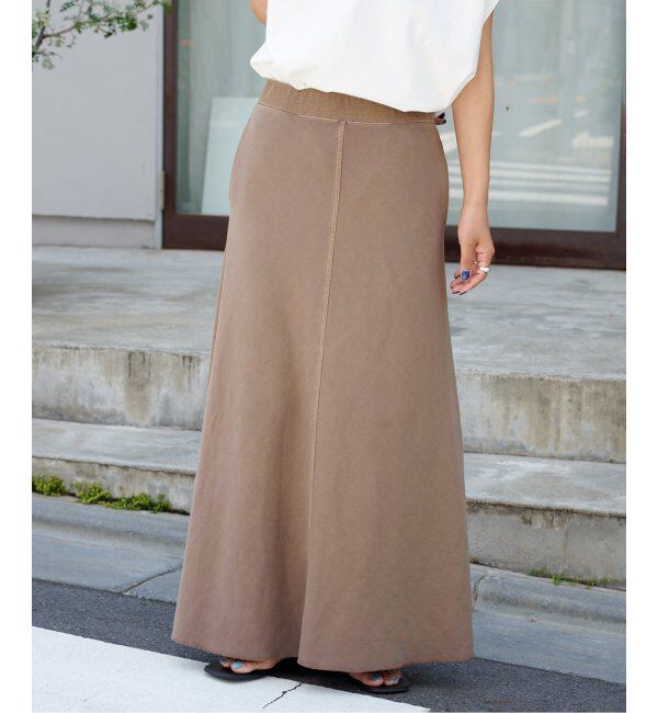 OUTDOOR PRODUCTS Usual Things「ピグメントコットンミニ裏毛ロングスカート」|スカート|