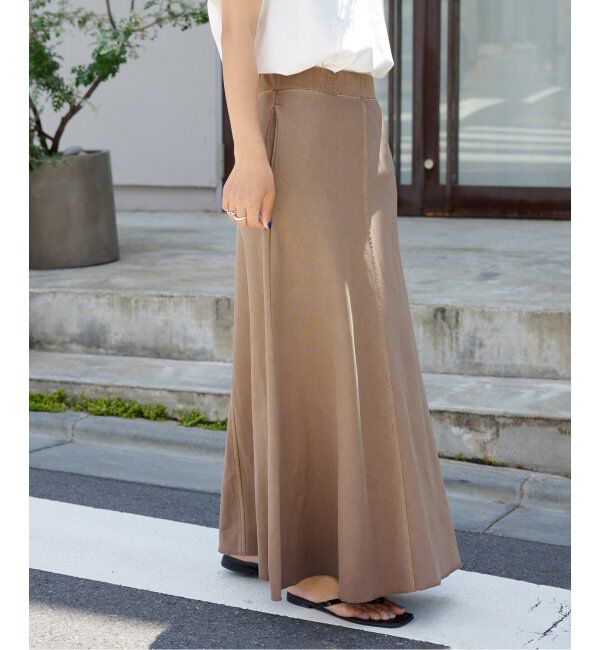 OUTDOOR PRODUCTS Usual Things「ピグメントコットンミニ裏毛ロングスカート」|スカート|