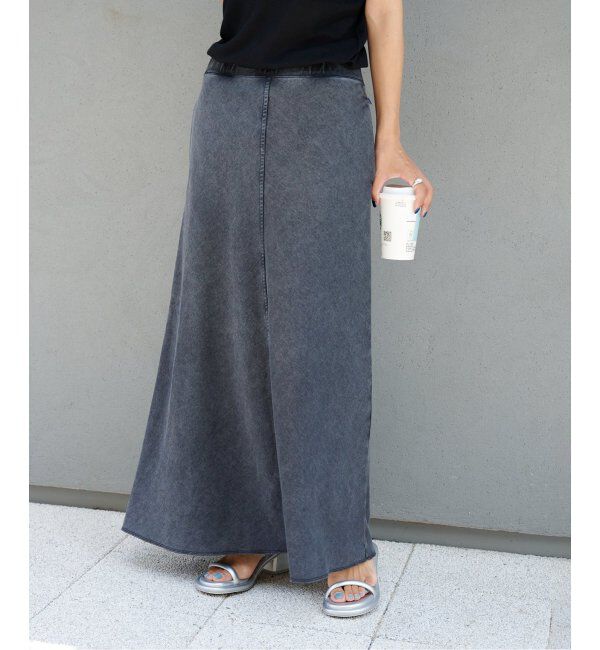 OUTDOOR PRODUCTS Usual Things「ピグメントコットンミニ裏毛ロングスカート」|スカート|