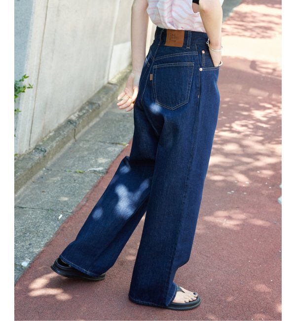 OUTDOOR PRODUCTS Usual Things「追加3 ULTライトデニムハイライズルーズ5PKT」|デニム|