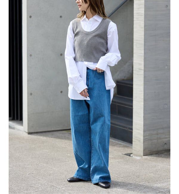 OUTDOOR PRODUCTS Usual Things「追4 ULTデニムハイライズルーズ5PKT」|デニム|