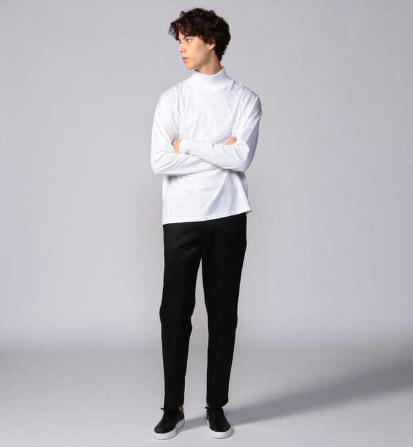 CABaN「CABaN コットン モックネックロングスリーブプルオーバー」|Tシャツ・カットソー|