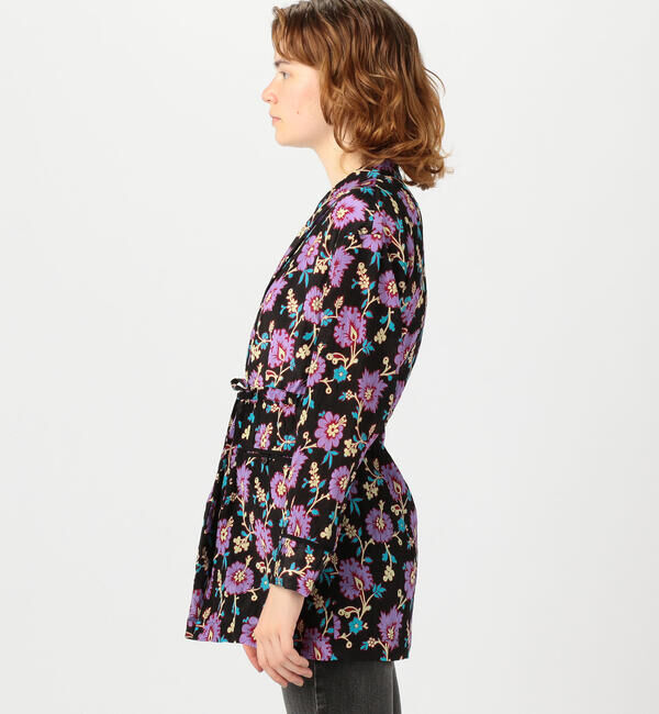 SOULEIADO「レーヨンプリント ショールカラージャケット」|その他|