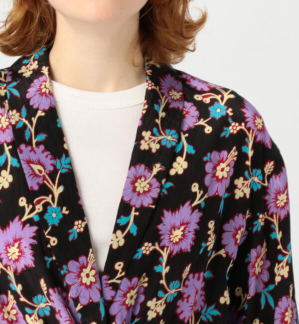 SOULEIADO「レーヨンプリント ショールカラージャケット」|その他|