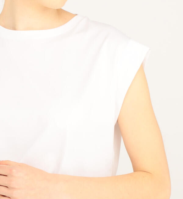 TOMORROWLAND collection「スーピマコットンジャージー フレンチスリーブプルオーバー」|Tシャツ・カットソー|