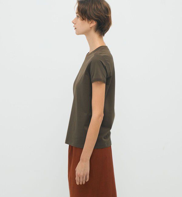 CABaN「コットン リブコンビクルーネックプルオーバー」|Tシャツ・カットソー|