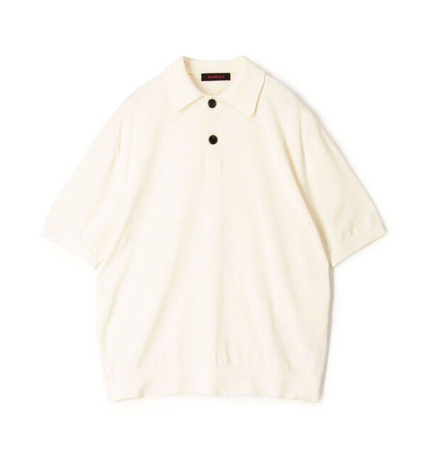 CABaN「コットン ポロニットプルオーバー」|ニット・セーター|11 ホワイト