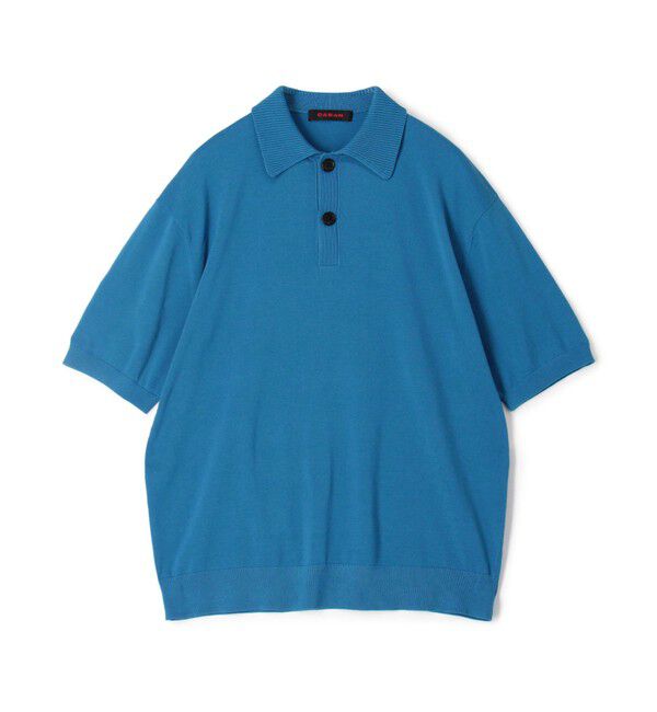 CABaN「コットン ポロニットプルオーバー」|ニット・セーター|65 ブルー