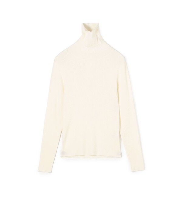 Ballsey「スーパーエクストラファインウールリブ タートルネックプルオーバー」|ニット・セーター|11 ホワイト