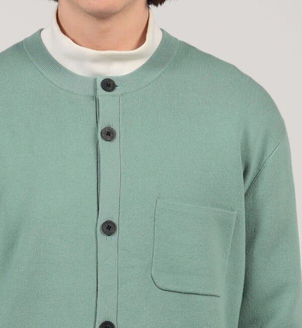 CABaN「CABaN コットンカシミヤ ポケットクルーネックカーディガン」|ニット・セーター|