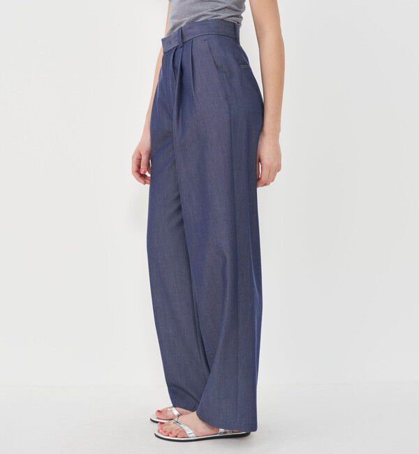 GALERIE VIE「ライトデニム ツータックストレートパンツ」|デニム|