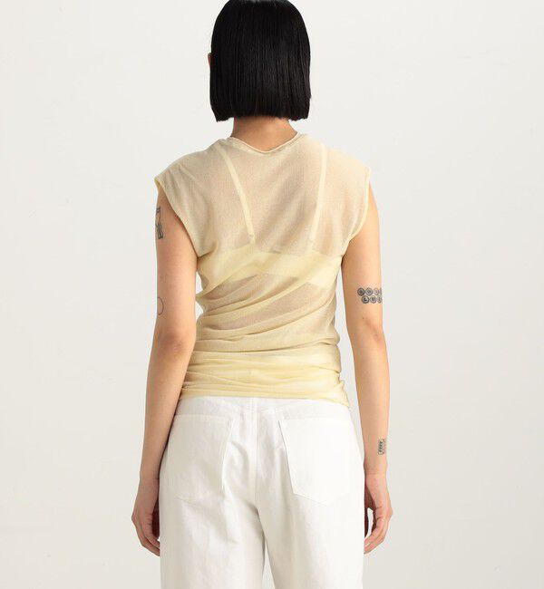 Edition「ツイストシアー ノースリーブトップス」|Tシャツ・カットソー|