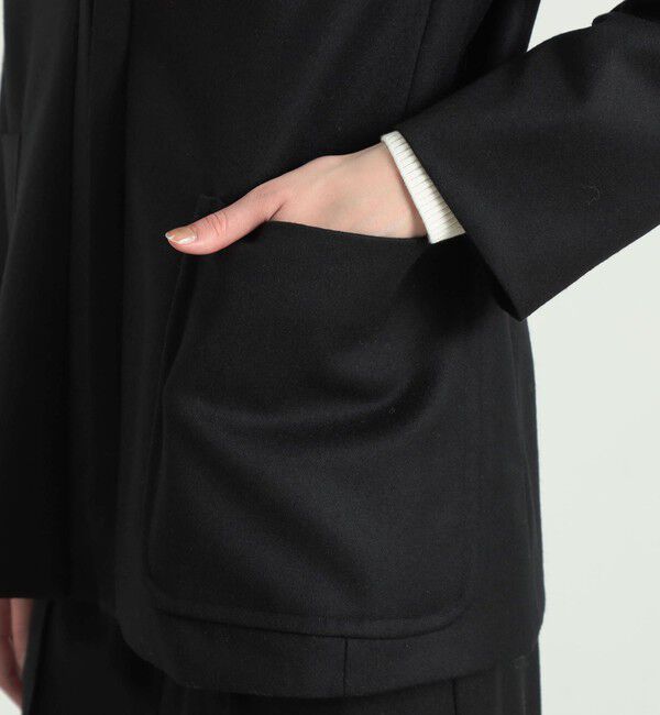 BACCA「ウールサキソニー ノーカラージャケット」|ノーカラージャケット|