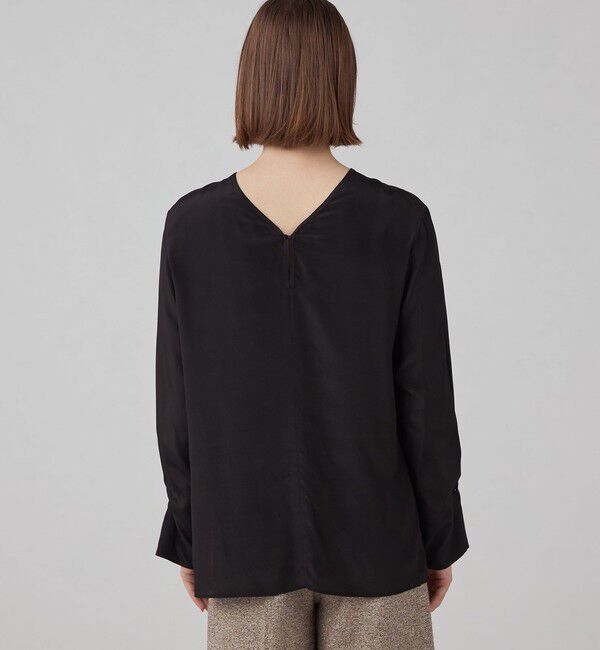 Ballsey「Cherie スクエア＆Vネックフロンタブルブラウス」|シャツ・ブラウス|