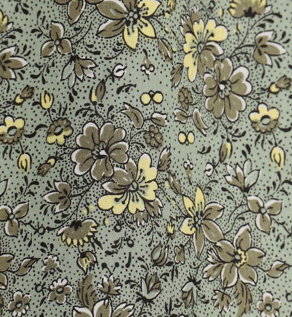 SOULEIADO「レーヨンブロードプリント バタフライスリーブワンピース」|ワンピース|