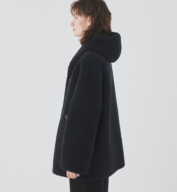 GALERIE VIE「セミカーリームートン フーデットコート」|その他|