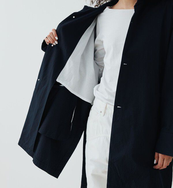 GALERIE VIE「パラシュートクロス スタンドカラーオーバーコート」|その他|