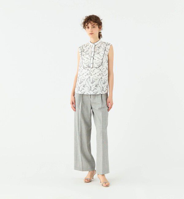 TOMORROWLAND collection「バルーンエンブロイダリー コードパイピングブラウス」|シャツ・ブラウス|