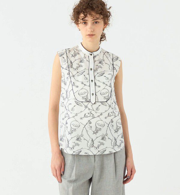 TOMORROWLAND collection「バルーンエンブロイダリー コードパイピングブラウス」|シャツ・ブラウス|