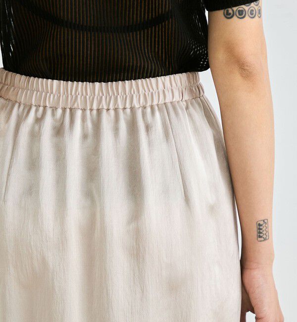 Edition「サテンヨウリュウ タイトスカート」|スカート|