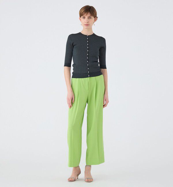 Ballsey「マーセライズドコットン クルーネックカーディガン」|カーディガン|