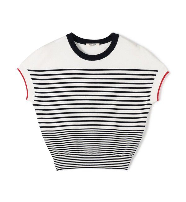 MACPHEE「ドライコットン フレンチスリーブプルオーバー」|ニット・セーター|62 ライトブルー系