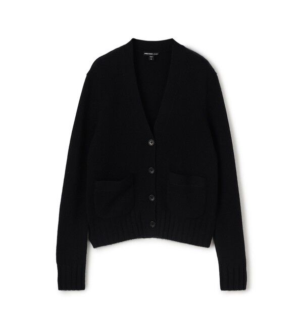 JAMES PERSE「リサイクルカシミヤ Vネックカーディガン WRBC2545」|カーディガン|19 ブラック