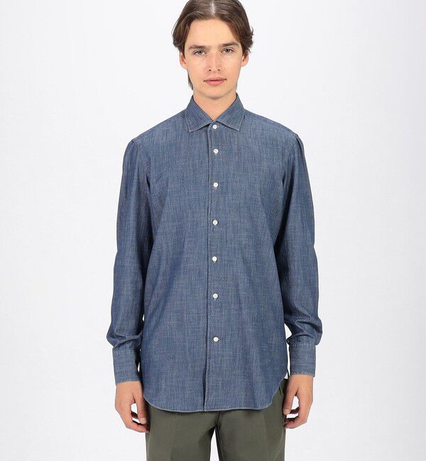 TOMORROWLAND BUYING WEAR「【別注】Maria Santagelo コットンデニム ワンピースカラーシャツ」|シャツ・ブラウス|