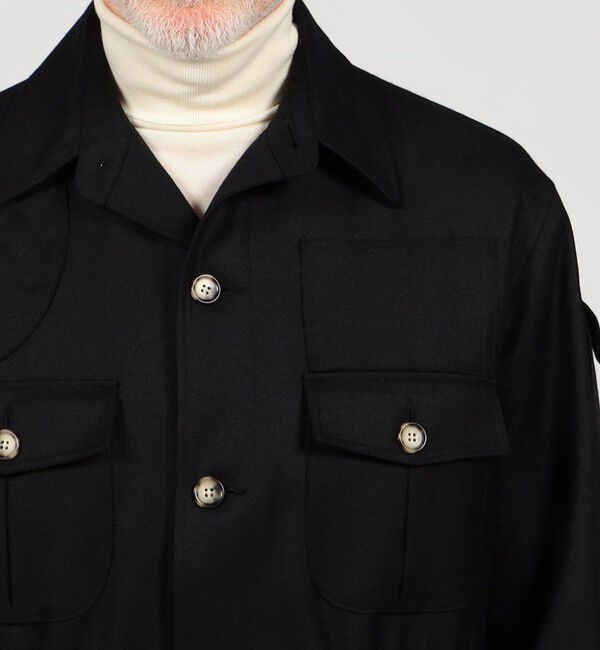 TOMORROWLAND MENS「【別注】Willis&Geiger ウール シャツブルゾン DORMEUIL」|ブルゾン・スタジャン|