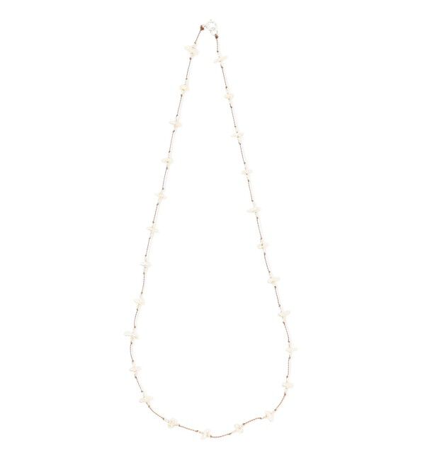 TOMORROWLAND GOODS「SEE REAL FLOWERS SHORT KESHI PEARL ネックレス」|ネックレス|12 ホワイト系