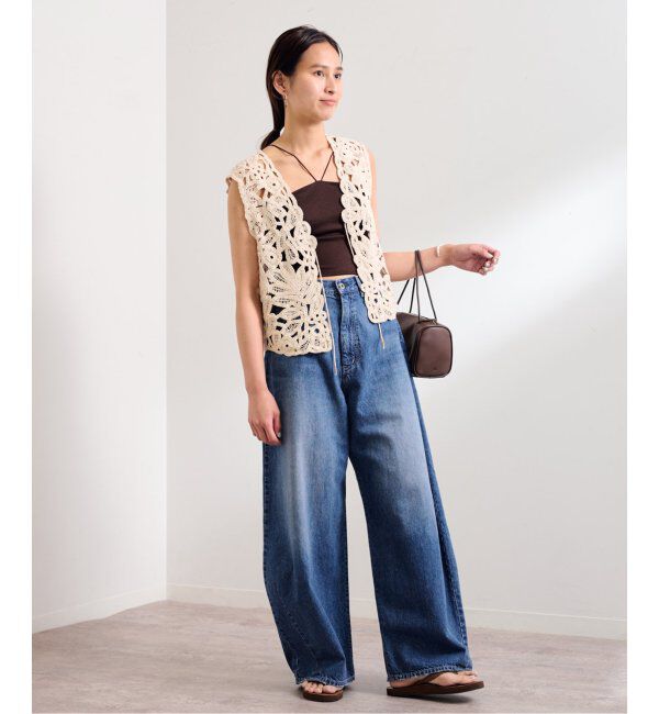 EMILYWEEK「EMILY WEEK&times;FRAMeWORK Vラインクロップドブラキャミソール」|インナー|