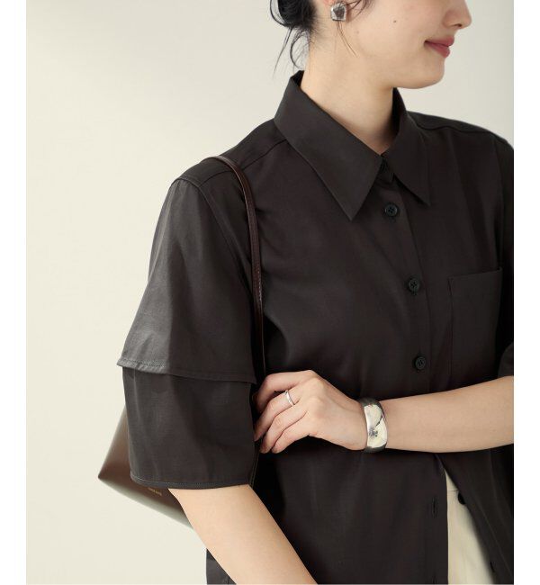 Plage「Form half sleeve シャツ」|シャツ・ブラウス|グレー