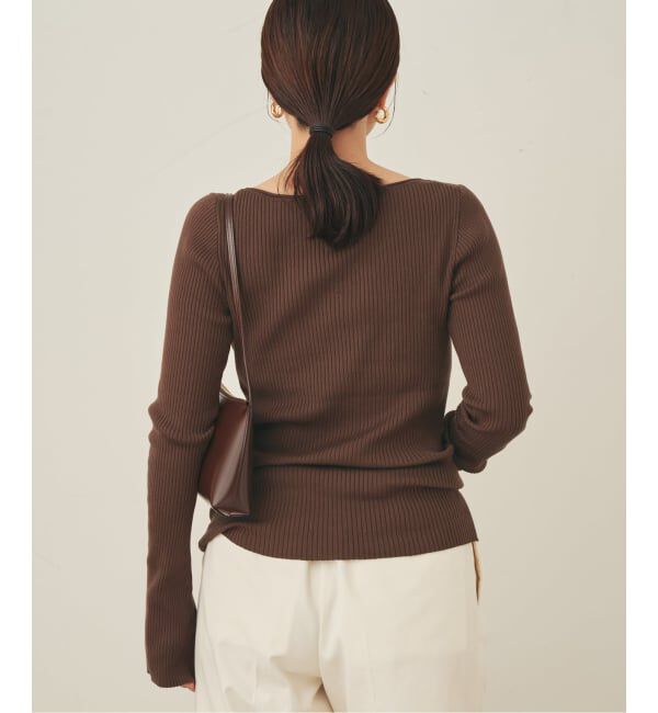 Plage「easy care wide rib プルオーバー」|ニット・セーター|