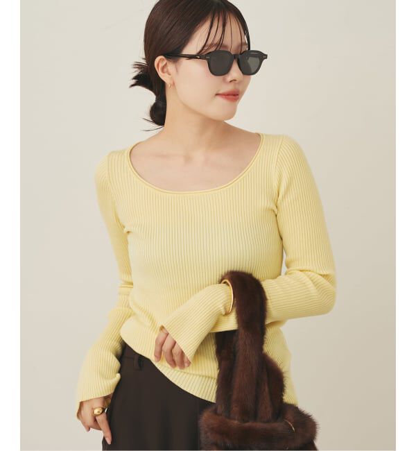 Plage「easy care wide rib プルオーバー」|ニット・セーター|