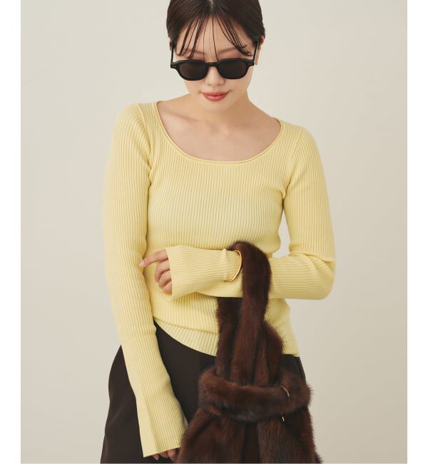 Plage「easy care wide rib プルオーバー」|ニット・セーター|