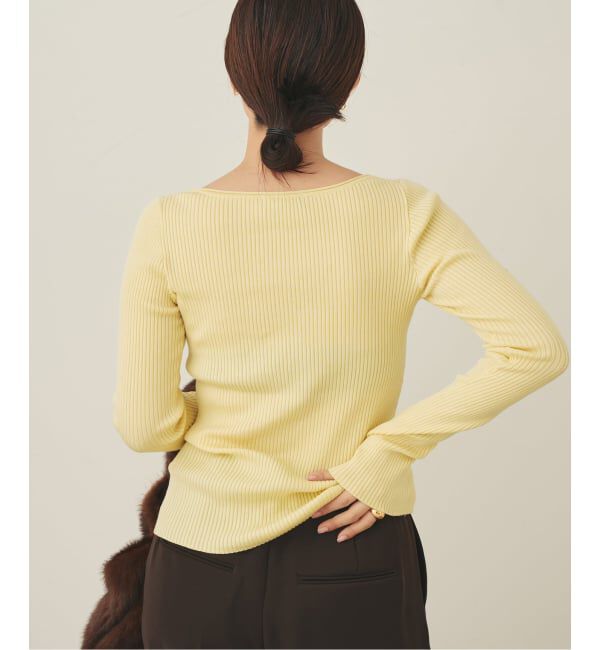 Plage「easy care wide rib プルオーバー」|ニット・セーター|