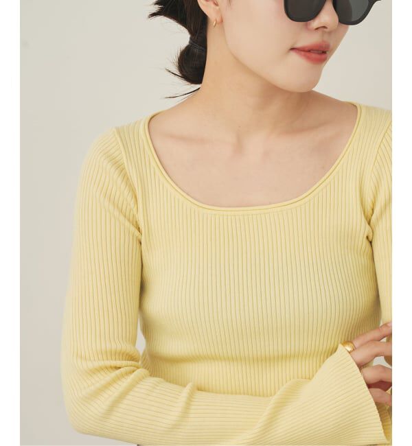 Plage「easy care wide rib プルオーバー」|ニット・セーター|