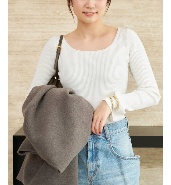 Plage「easy care wide rib プルオーバー」|ニット・セーター|