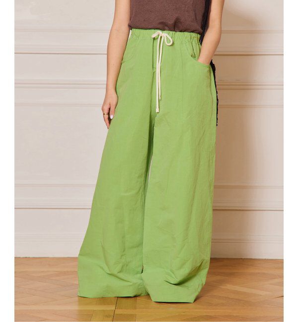 IENA LA BOUCLE「IENA LA BOUCLE コットンリネンスラブワイドパンツ」|その他|